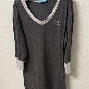 Victoria's Secret Charcoal Gray V-Neck Lounge/Sleepwear